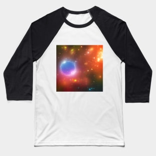 Colorful Galaxy Baseball T-Shirt